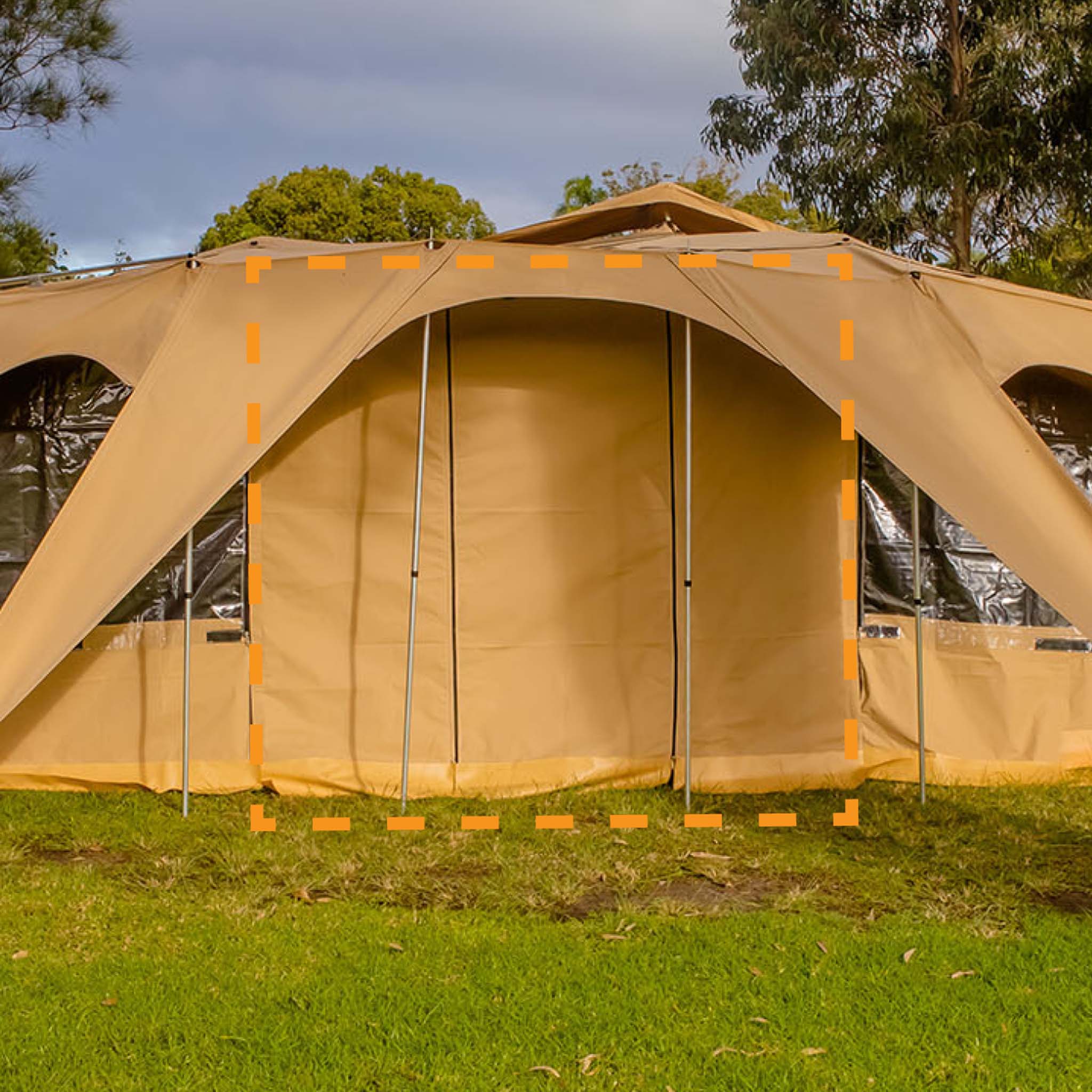 CANVAS Kwik Side Wall + Door - Kamper
