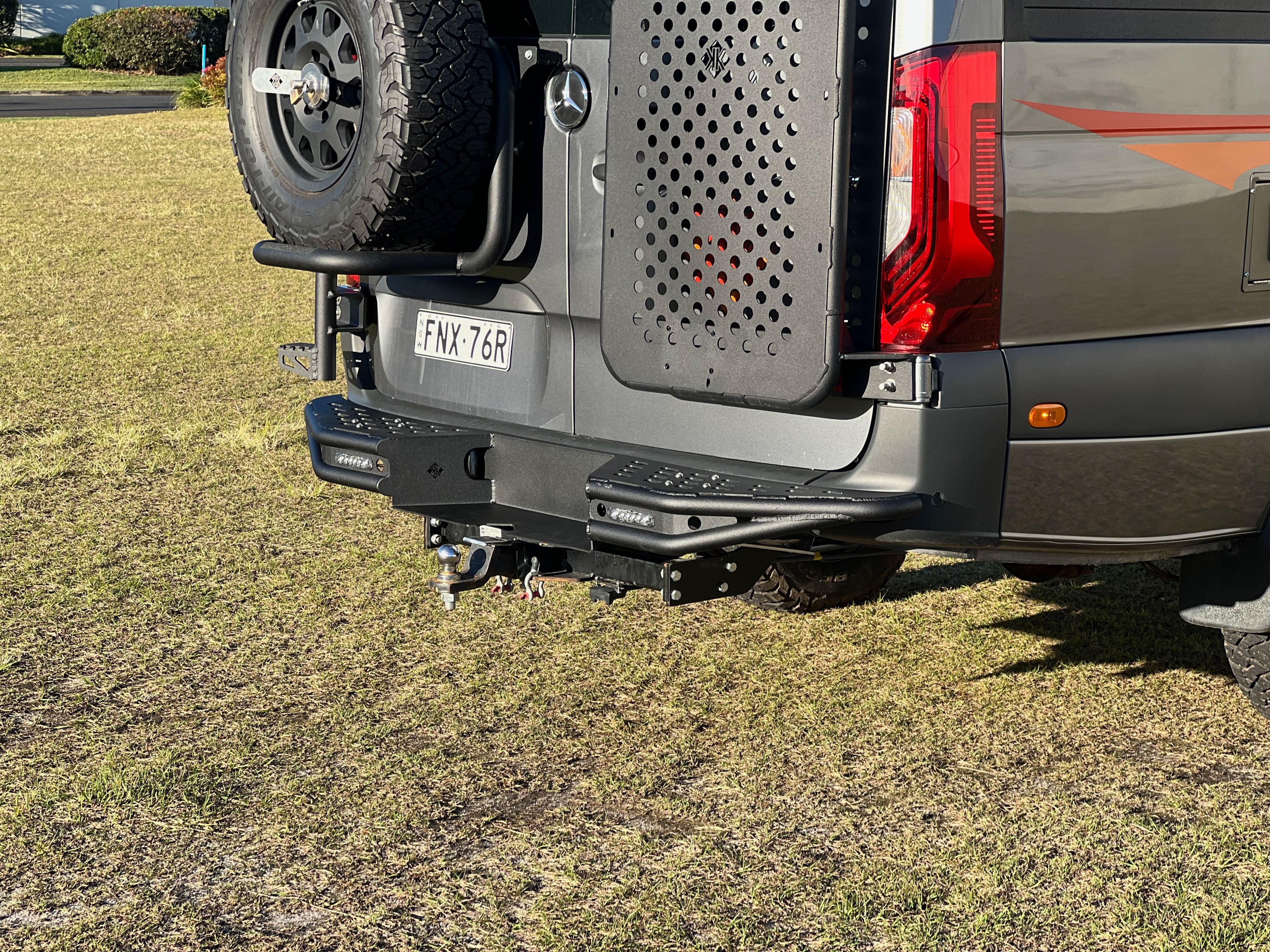 SUSPENSION & CHASSIS Alloy Rear Bumper External Step| Kimberley Kamper ...