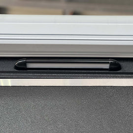 black LED caravan light on caravan