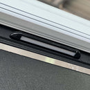 black LED caravan light on caravan