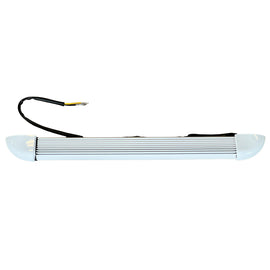 White/Amber LED Caravan Light - White Body