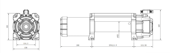 Sprinter 12,000 Lbs - Carbon Offroad Winch