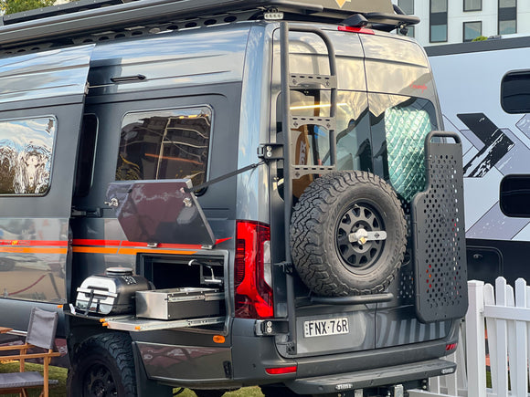 KK Rear Swing Away for Spare Tyre and Ladder