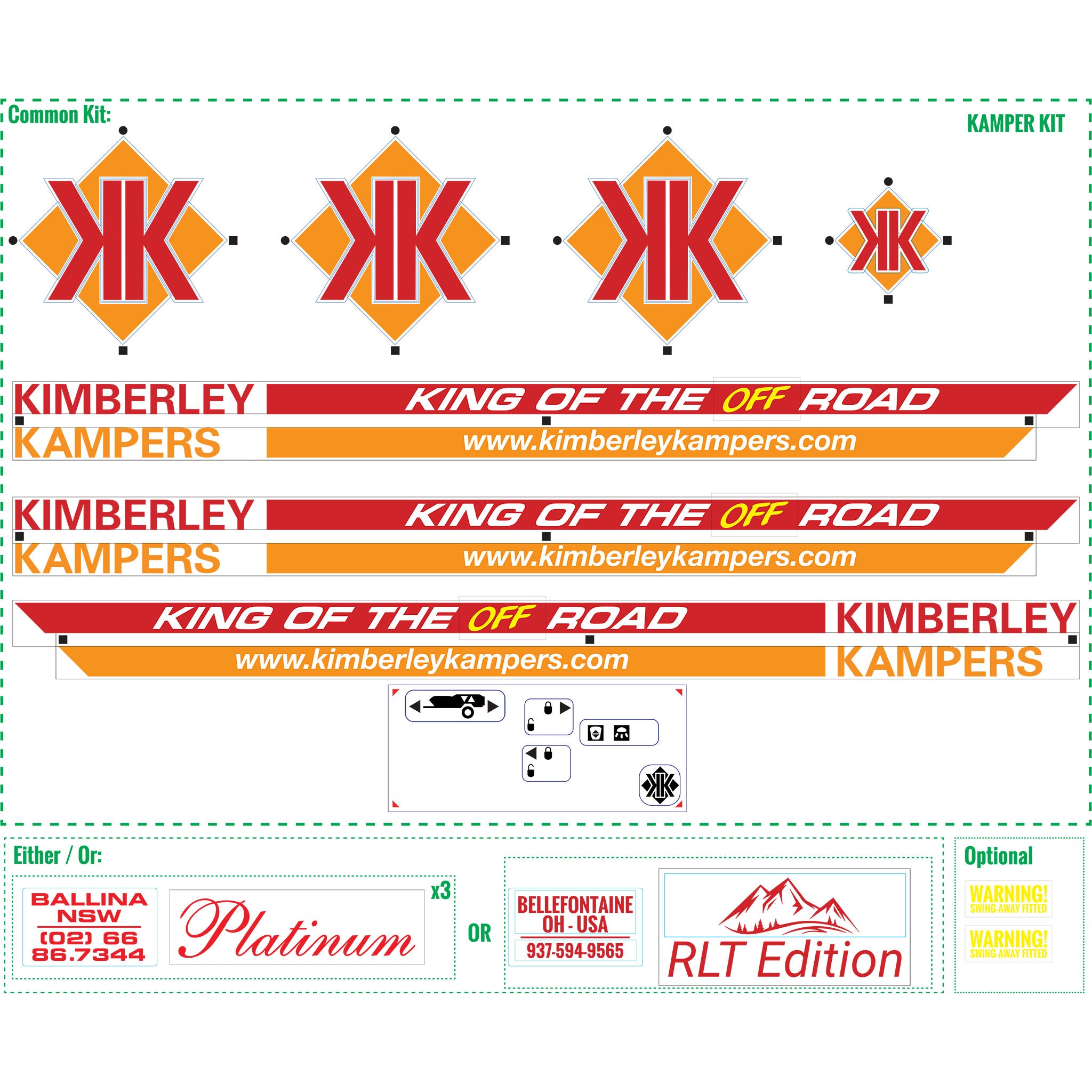 Kamper Decal Kit - Full Kit