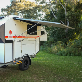 2.2 x 3.0m Kwik Awning with Valance and Zip for walls - Karavan