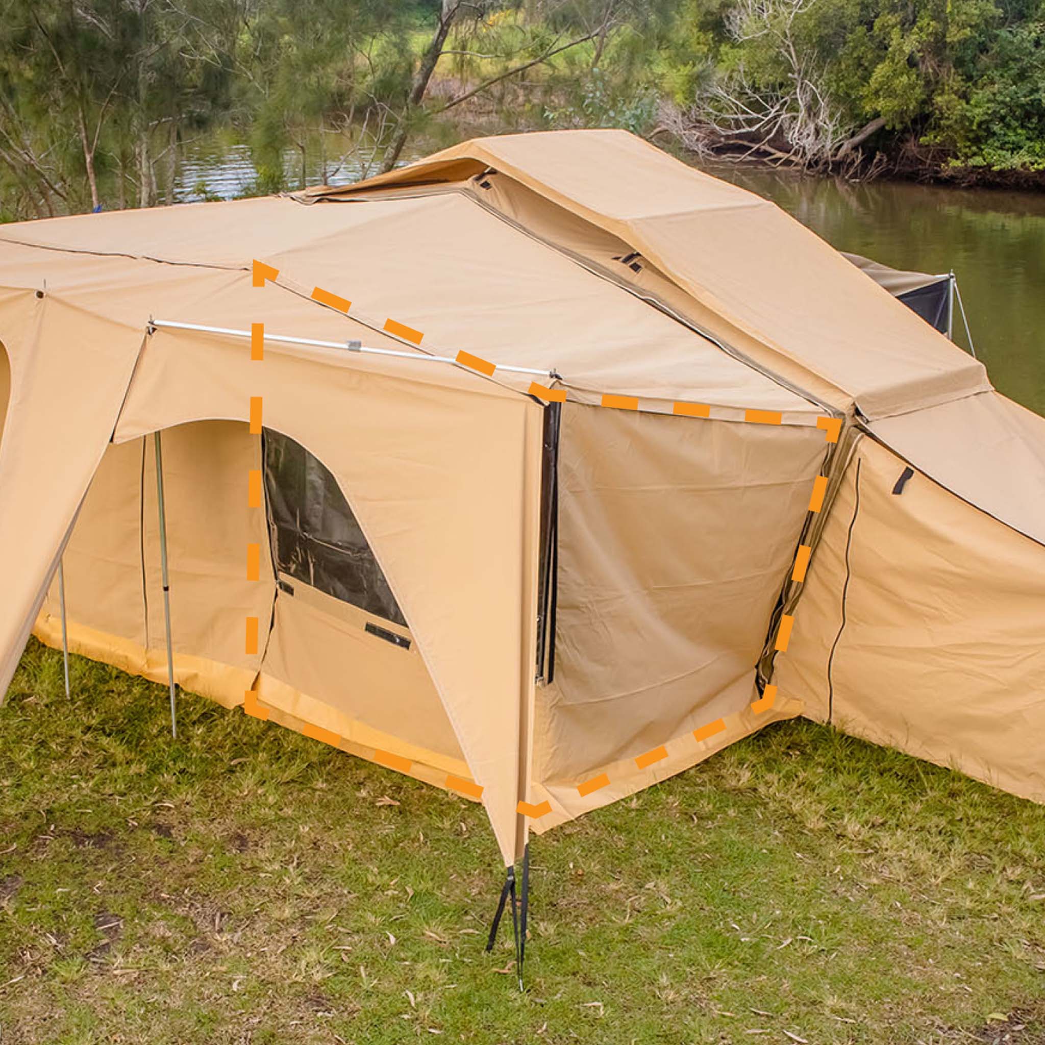 Kwik Awning - Rear L Wall - Kamper